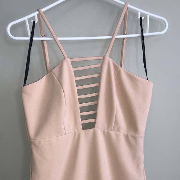 Nude Mini Dress - Picture 3 of 4